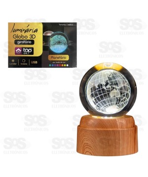 Luminária LED Globo 3D Top Útil TOP2199/TOP2200/TOP2201