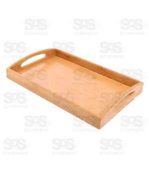 Bandeja Retangular Bambu 35x24CM TOP1426