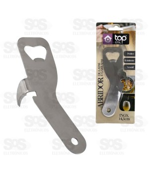 Abridor De Garrafas e Latas Inox Top Útil TOP1014