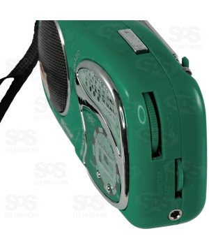 Mini Rádio Portátil 3W Com Relógio Altomex A-2019