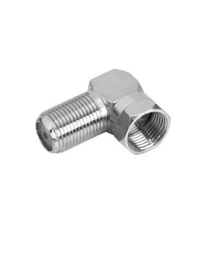 Conector F Macho x Fêmea 90 Graus  Com 10 Unidades