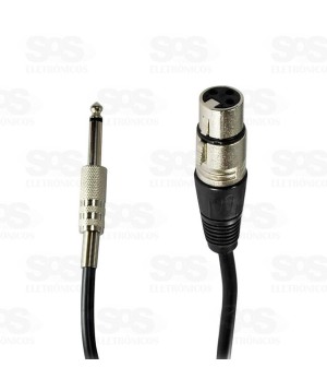 Cabo P10 X Canon 5 Metros X-Cell XC-P10-XLR