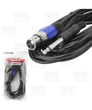 Cabo P10 x Canon 4,50 Metros Xtrad xt-5326