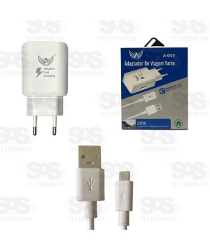 Kit Carregador Micro USB V8 30W Altomex A-D05