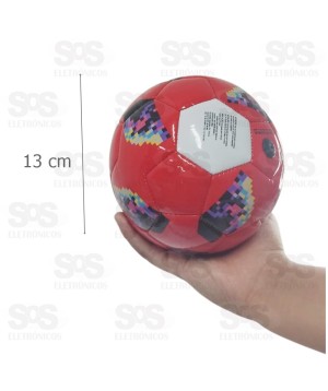 Mini Bola De Futebol De Campo Cores Variadas Infantil 2802