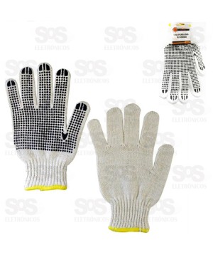 Par de Luva Algodão Branca Pigmentada Troya Tools 9800