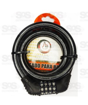 Cadeado Bicicleta Com Segredo 1200mmx12 mm Troya Tools 5835